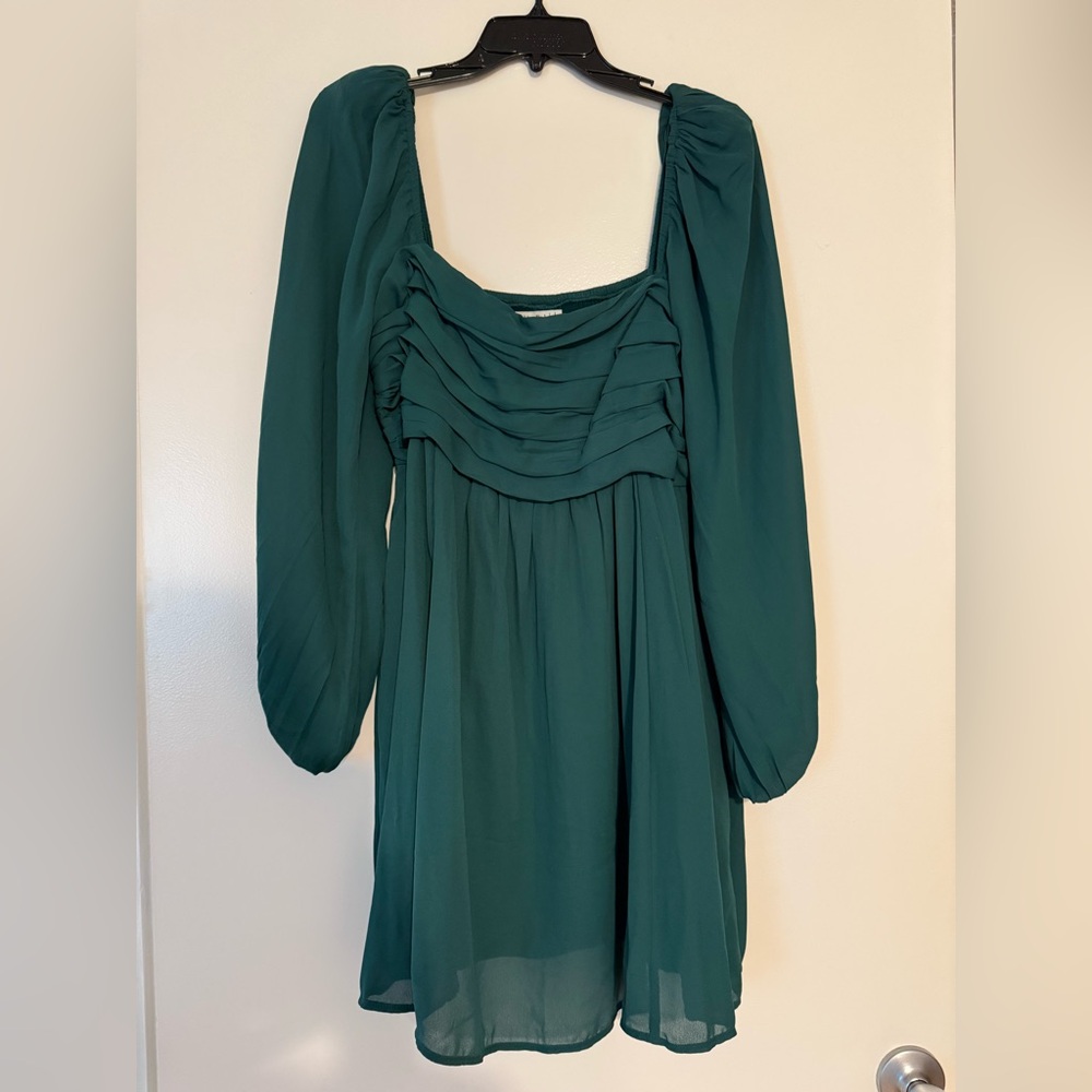 Abercrombie & Fitch Teal Long Sleeve Dress